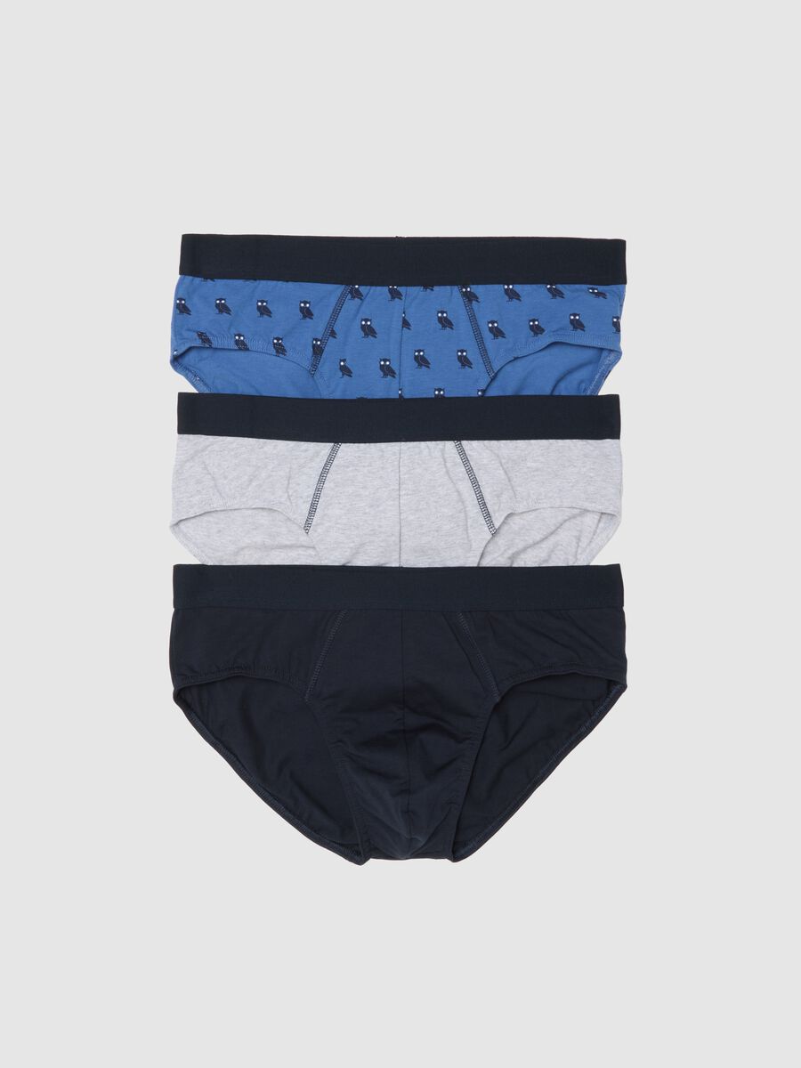 Multicolor stretch cotton tripack briefs_4