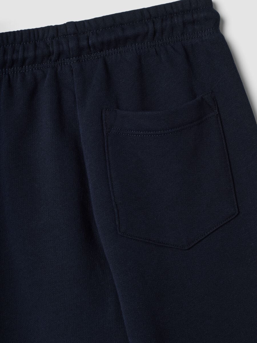 Blue joggers in pure organic cotton_3