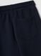 Pantaloni jogger blu in puro cotone organico_3