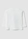 White organic cotton T-shirt with puppy print for boys_1