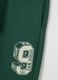 Children's green regular fit jogger trousers in pure cotton_3
