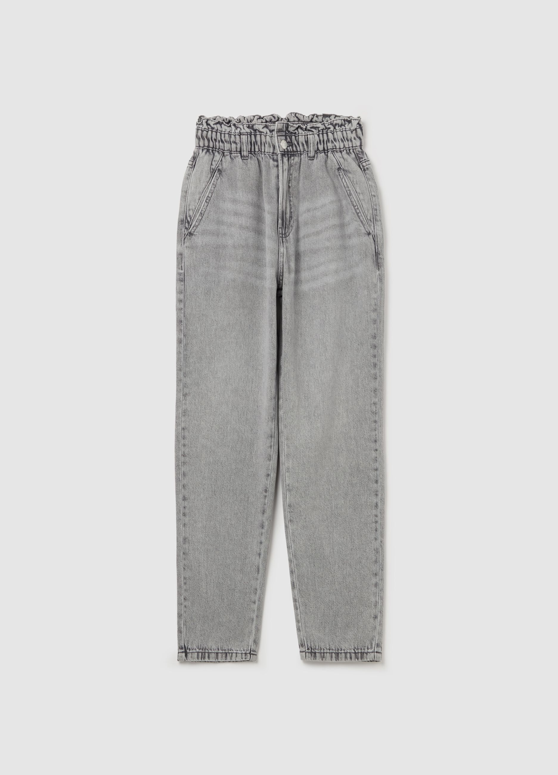 Cropped slouchy-fit jeans
