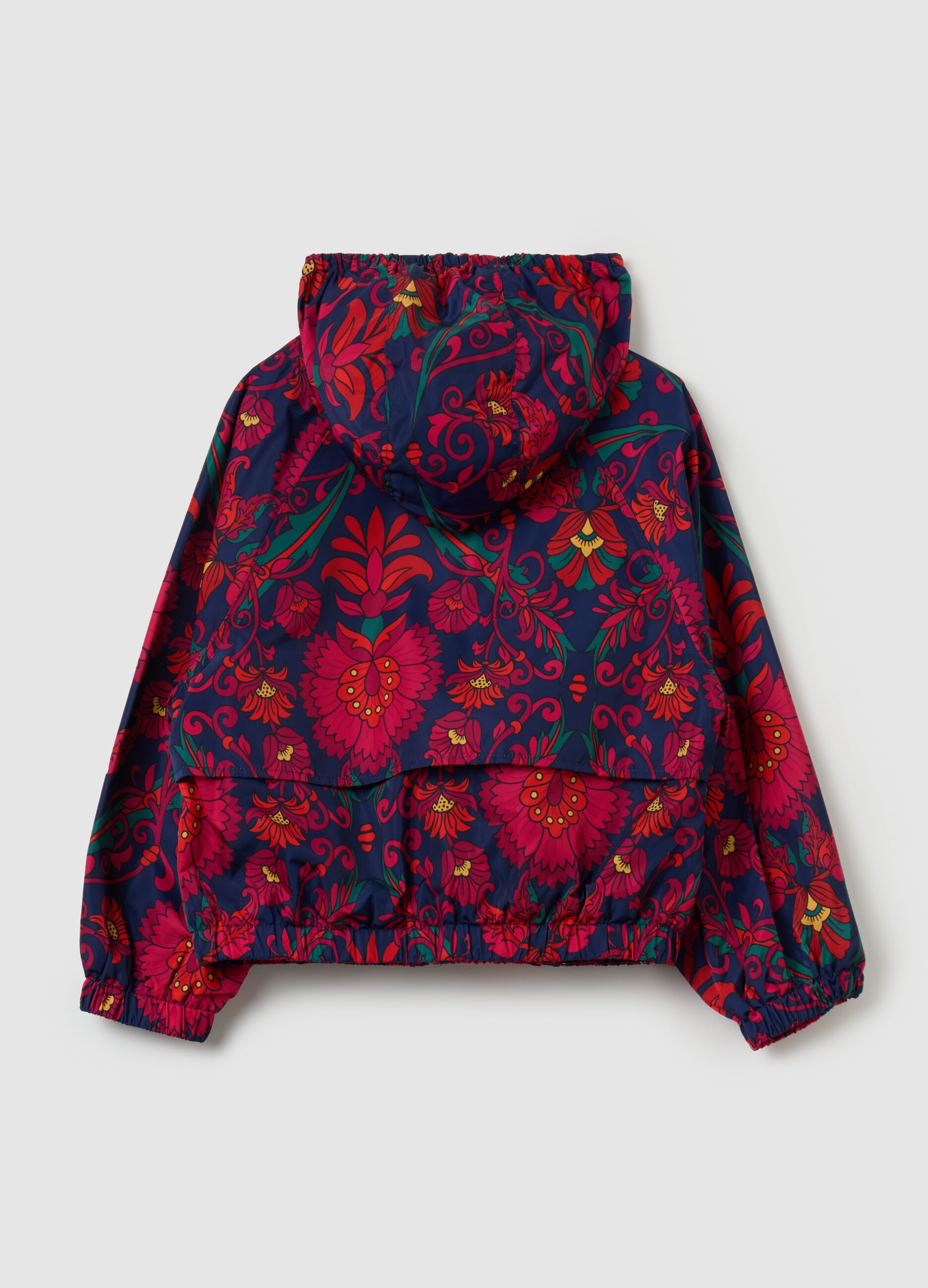 Giacca impermeabile con cappuccio Blu rosso PIOMBO KIDS da Bambina OVS