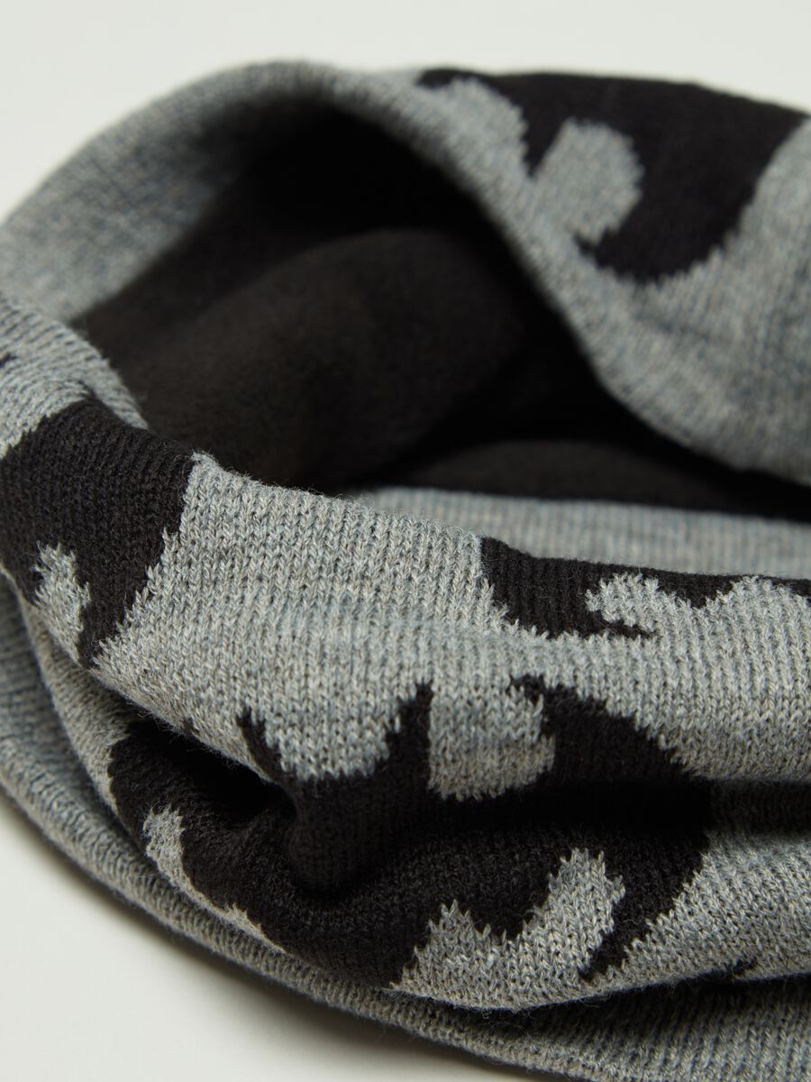 Scaldacollo con logo jacquard Batman_2