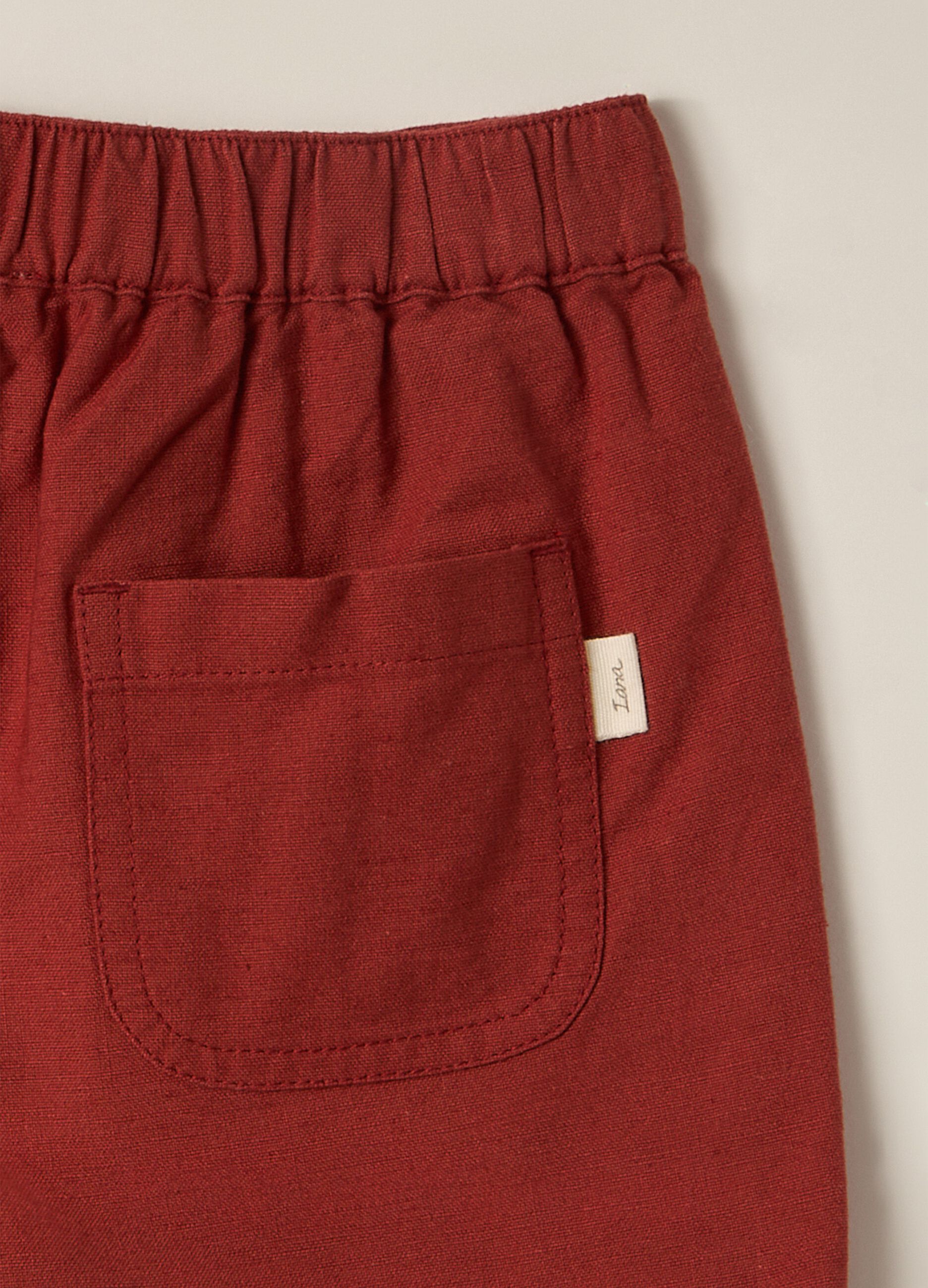 IANA Linen Blend Shorts for Newborn