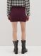 Purple viscose blend skirt with regular fit_2