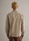 Beige oversized long sleeve shirt in Lyocell and cotton_2