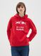 Red hoodie with kangaroo pocket_0