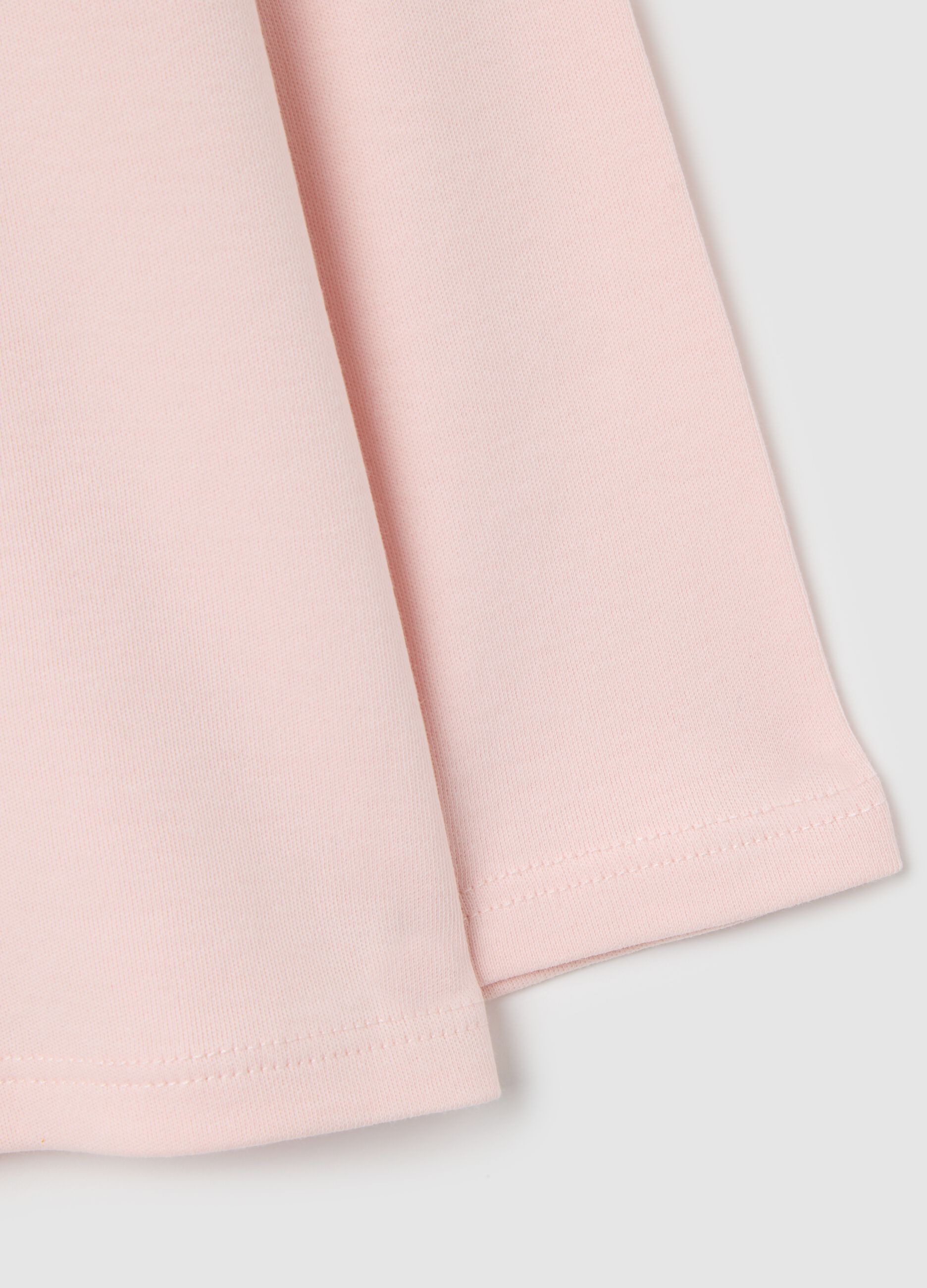 Girl's pink regular fit pure cotton polo
