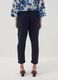 Blue linen and cotton blend trousers_2