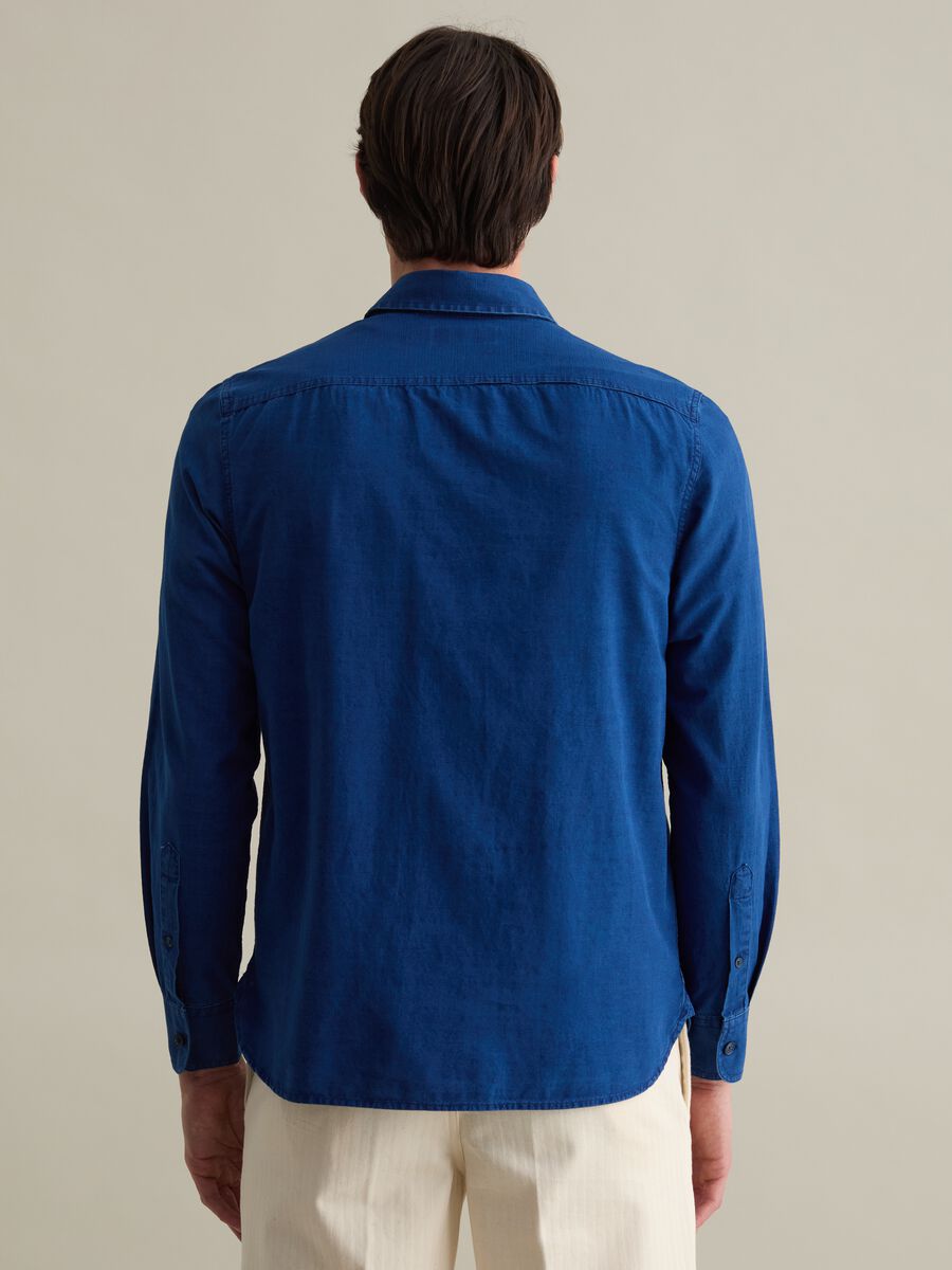 Solid colour shacket in cotton_3