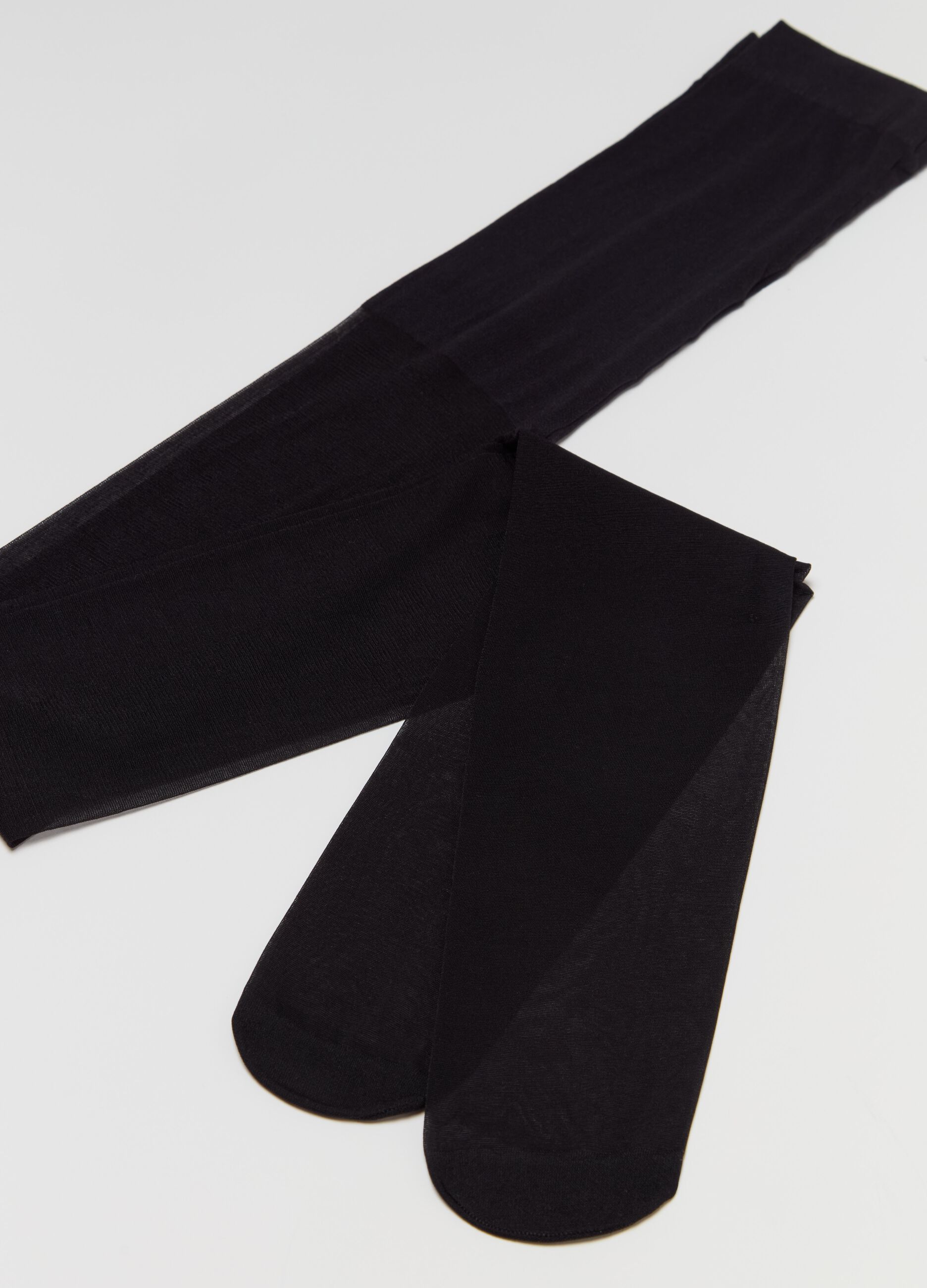 Two-pack solid colour tights