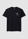 Black pure cotton crew-neck printed T-shirt_4
