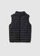 Black padded gilet for boys in regular fit with hood_0