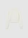 White Regular Fit Girl's Sweater_4