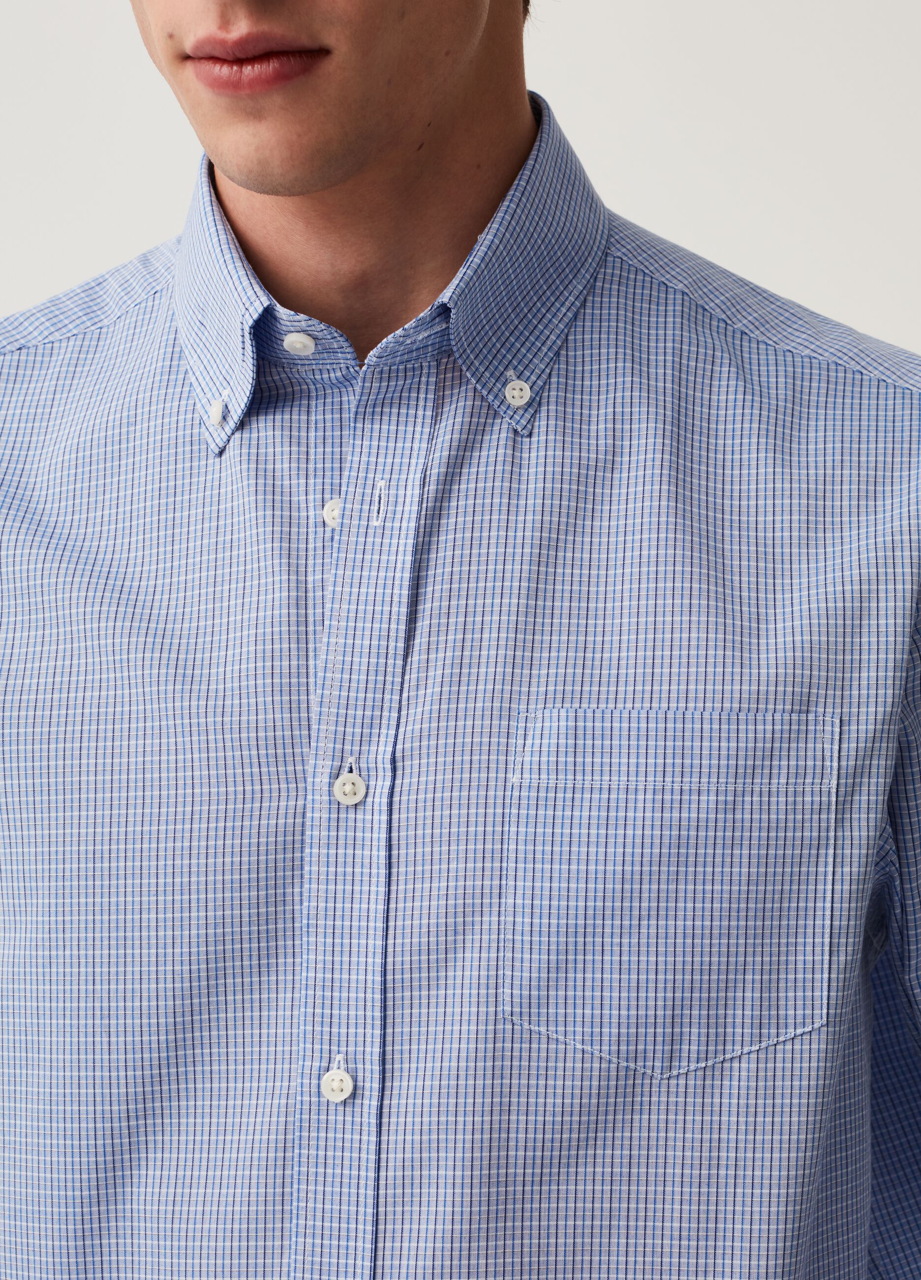 Camicia regular fit a quadretti_3