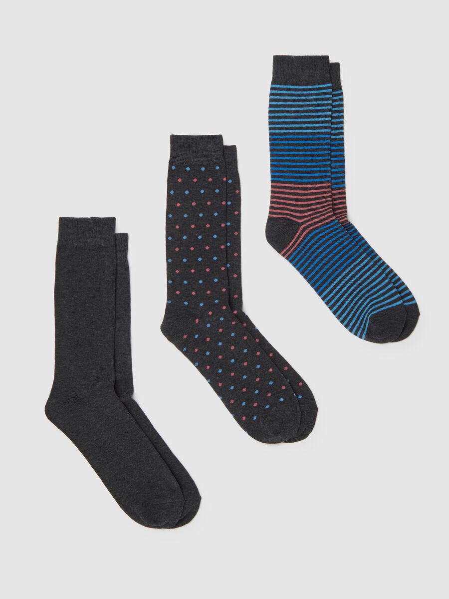 Multicolour Stretch Cotton Sock Tripack_0
