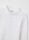 Baby polo shirt in pure white cotton regular fit_2