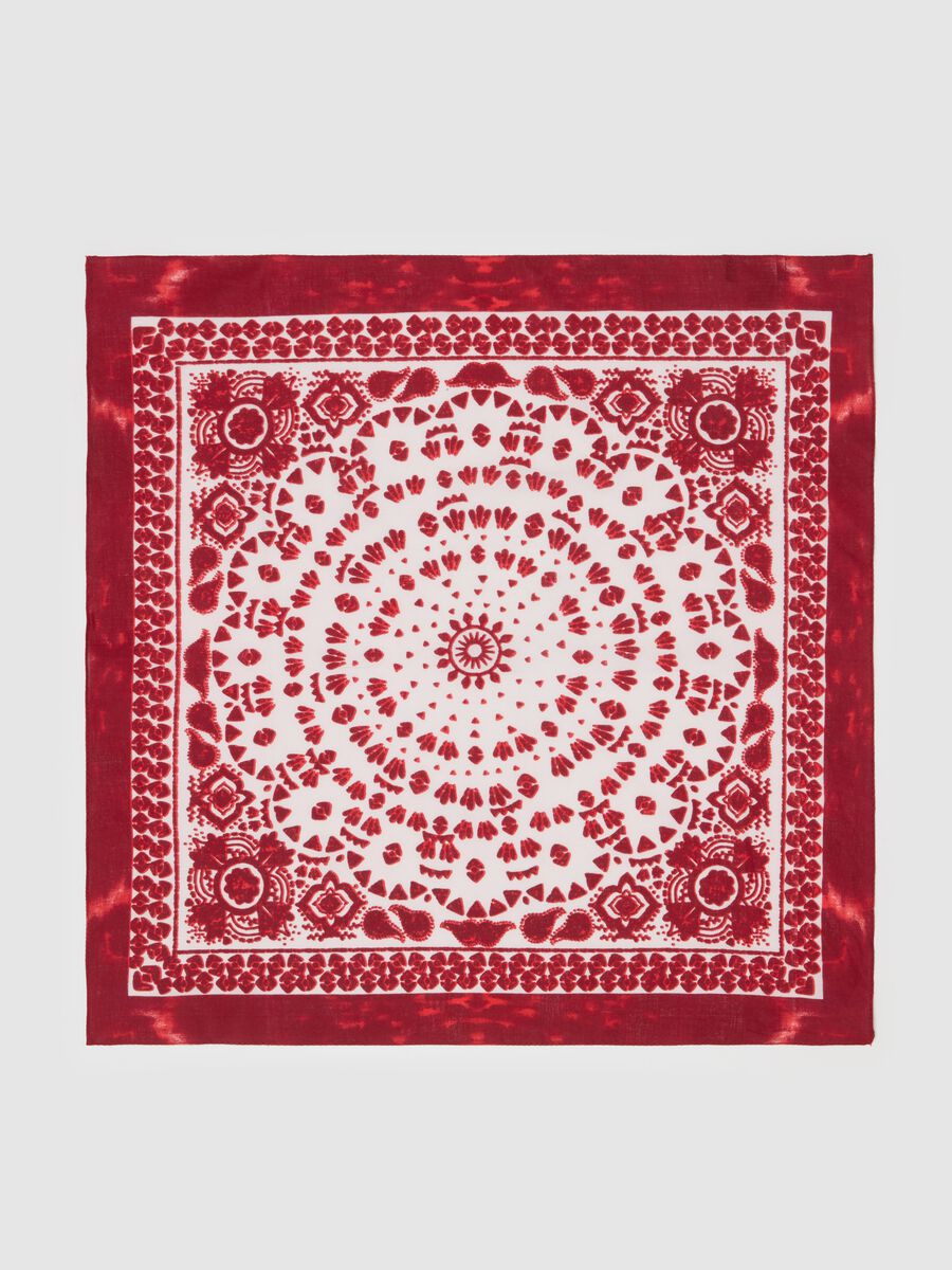 Cotton bandana with print_1