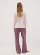 Mauve purple organic cotton crew-neck pyjamas_3