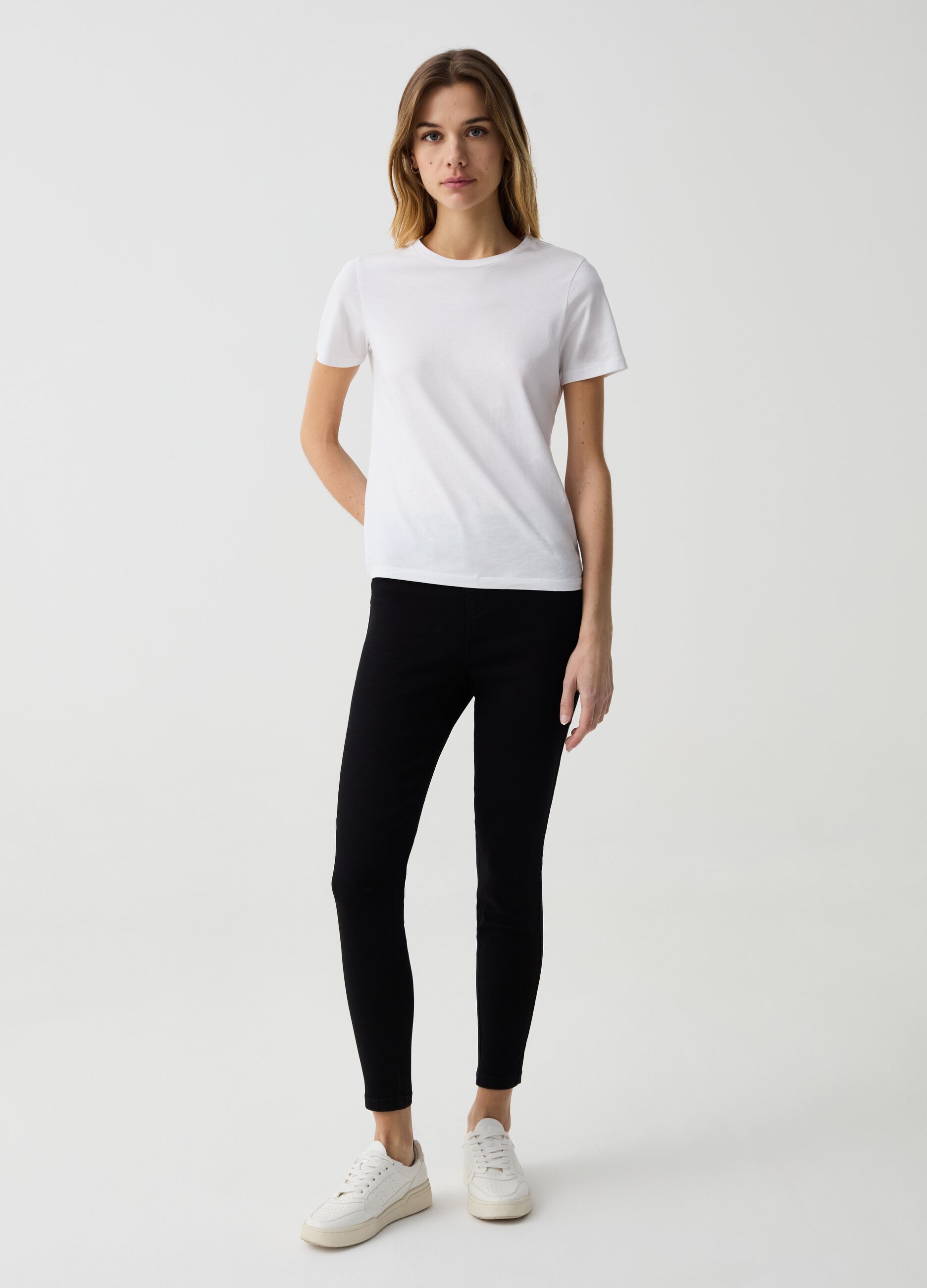 Skinny-fit push-up jeggings