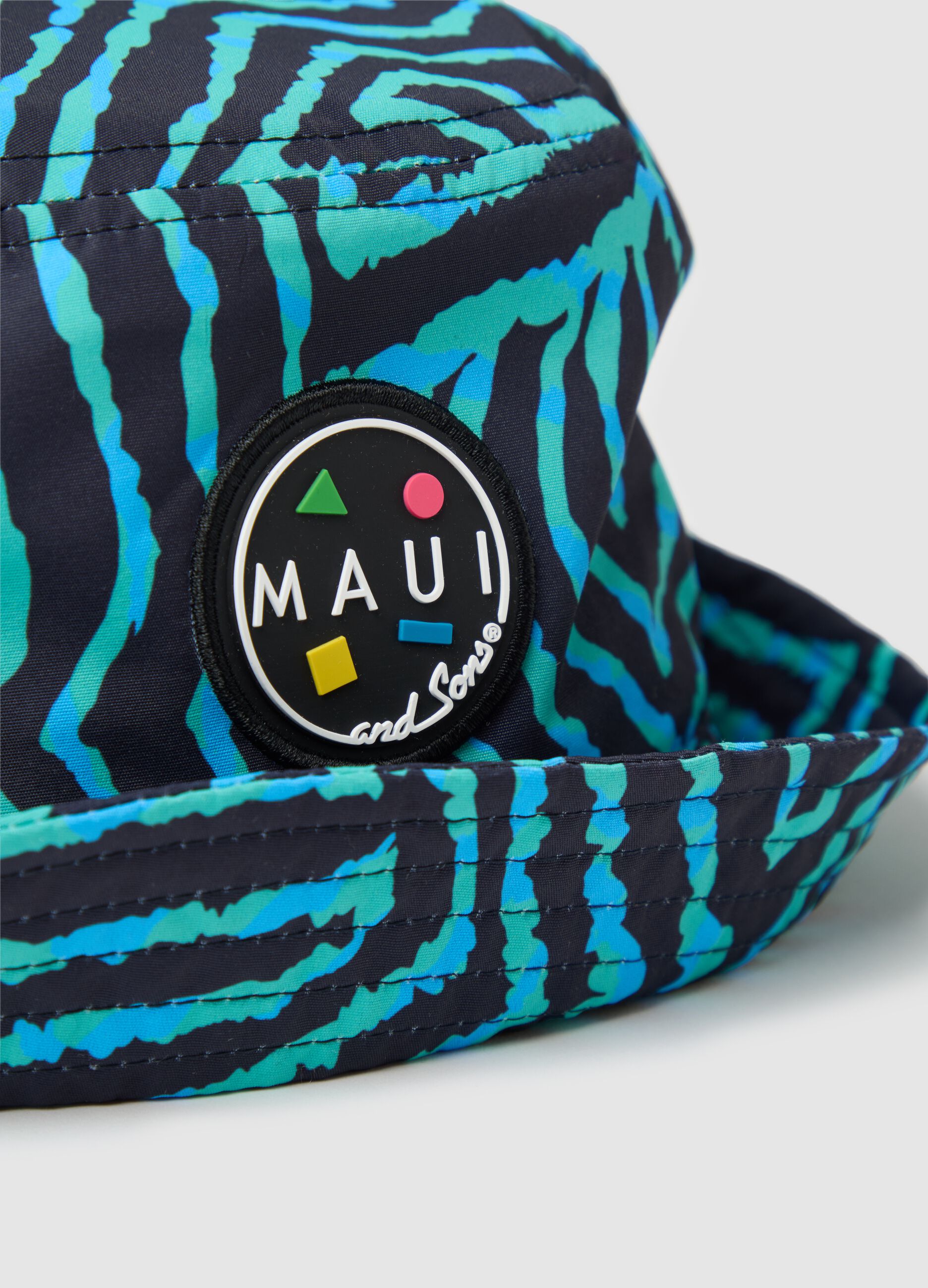 Men's Multicolour Zebra Print Bucket Hat