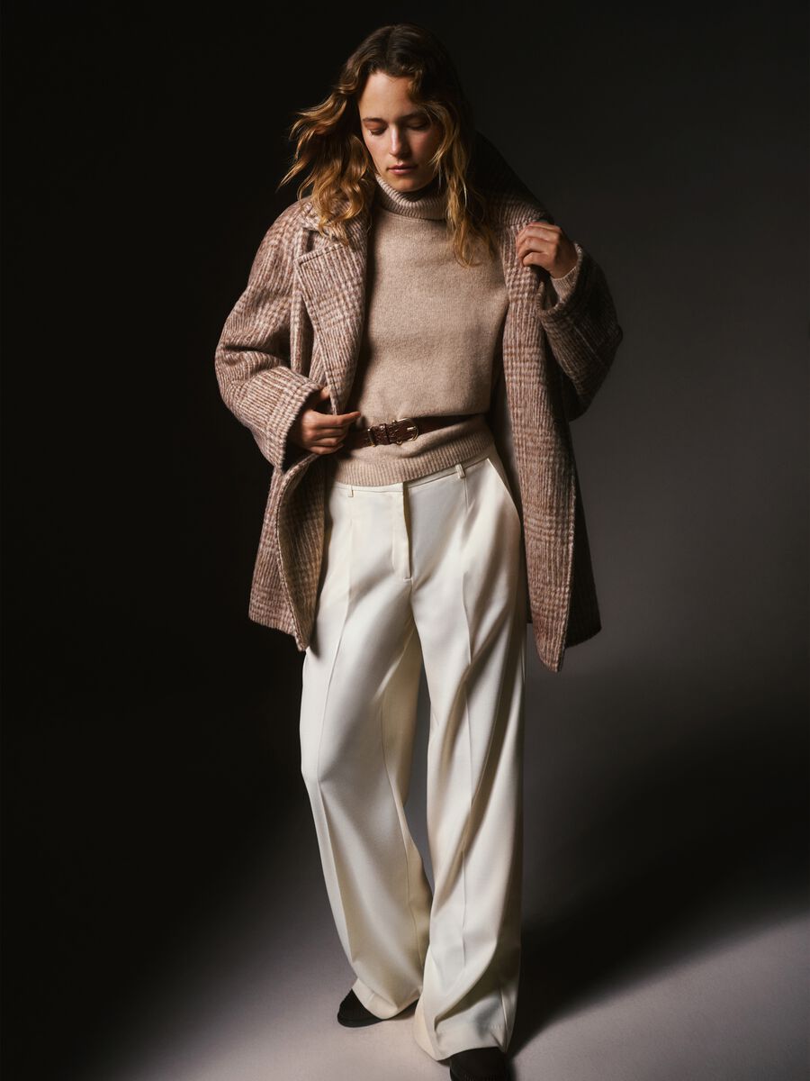 Regular Fit Beige Trousers_0