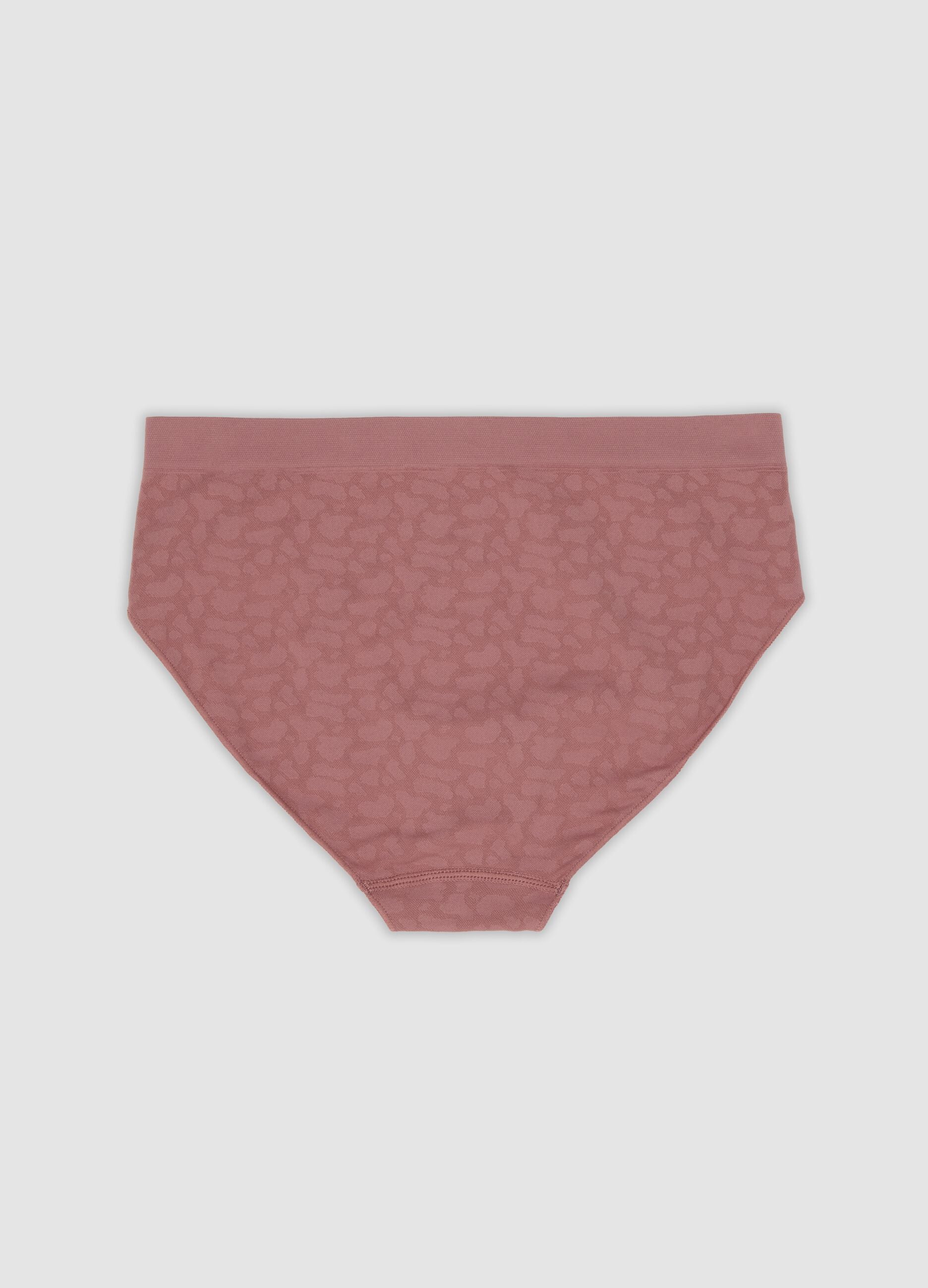 Pink stretch microfibre briefs