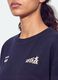 Blue cotton-blend crew-neck sweatshirt with print_1