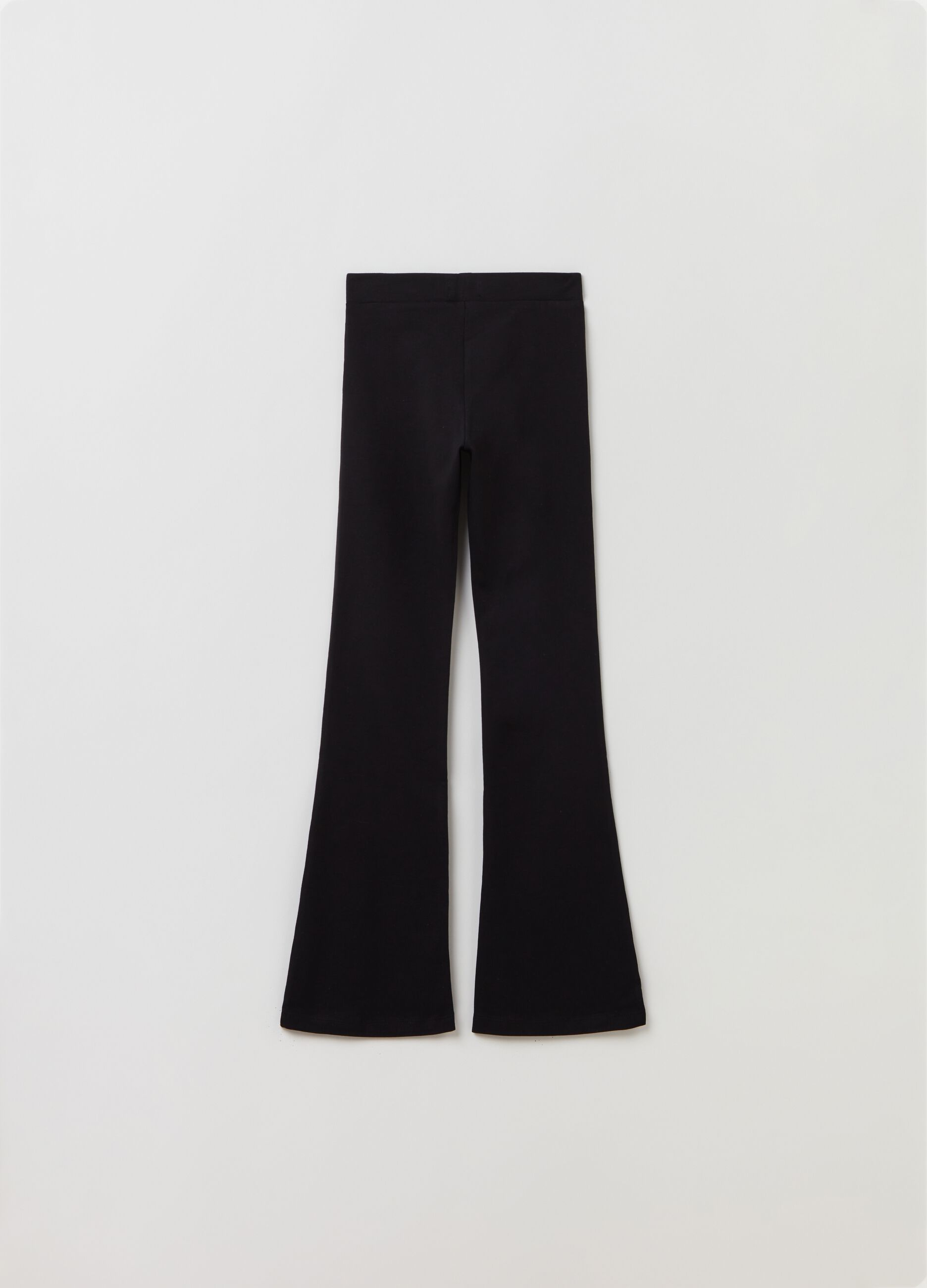 Leggings flare fit in cotone stretch_1