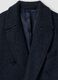 Indigo blue wool and viscose-blend coat_1