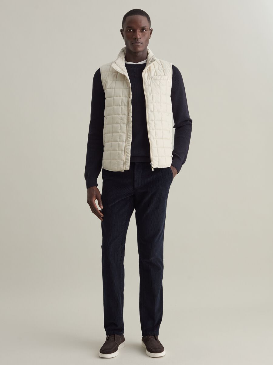 Contemporary gilet with ripstop weave_1