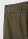 Green slim fit cotton chino trousers_5