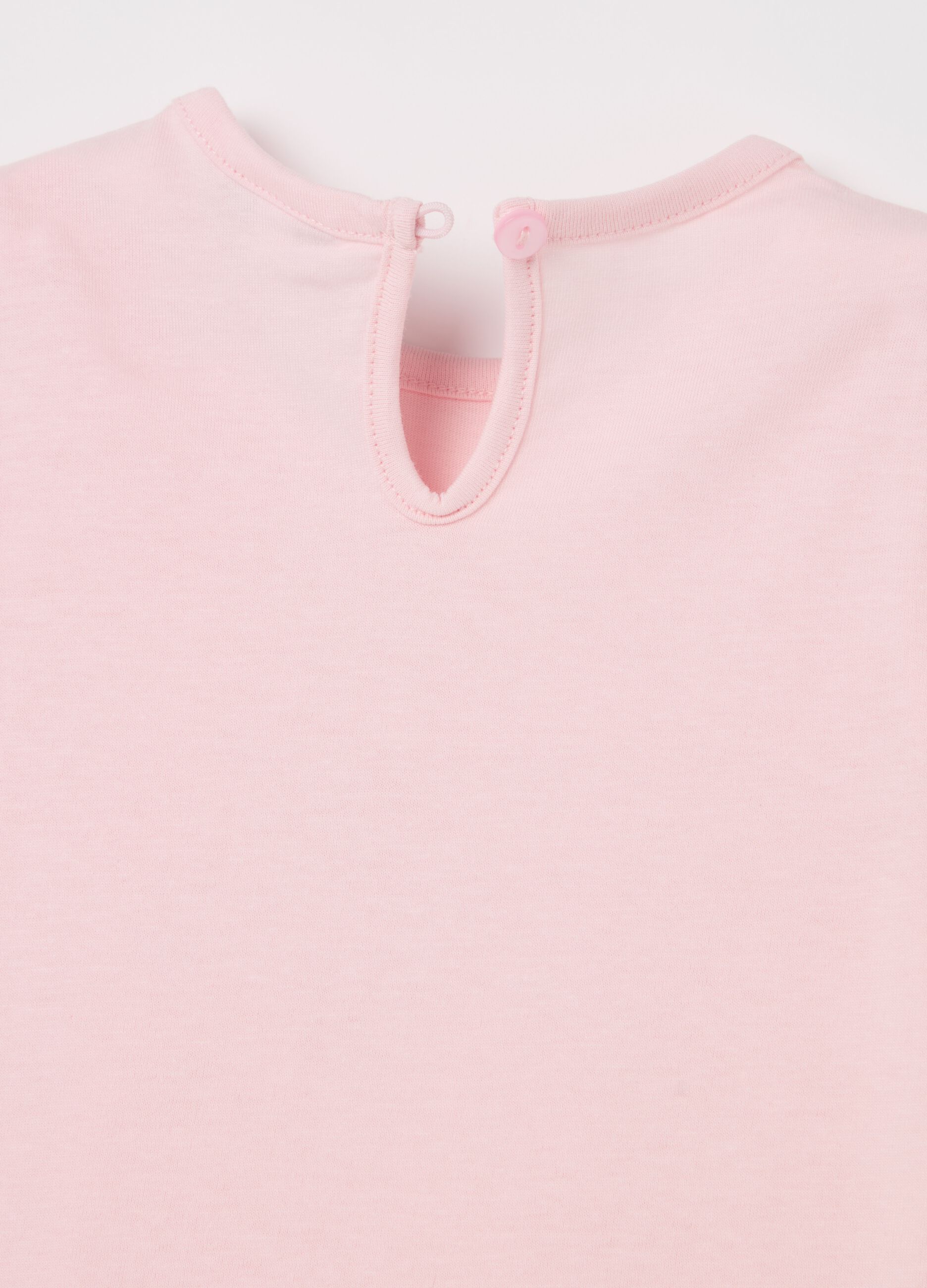 Cotton T-shirt with rabbits print