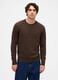 Brown Wool and Polyamide Jumper_1