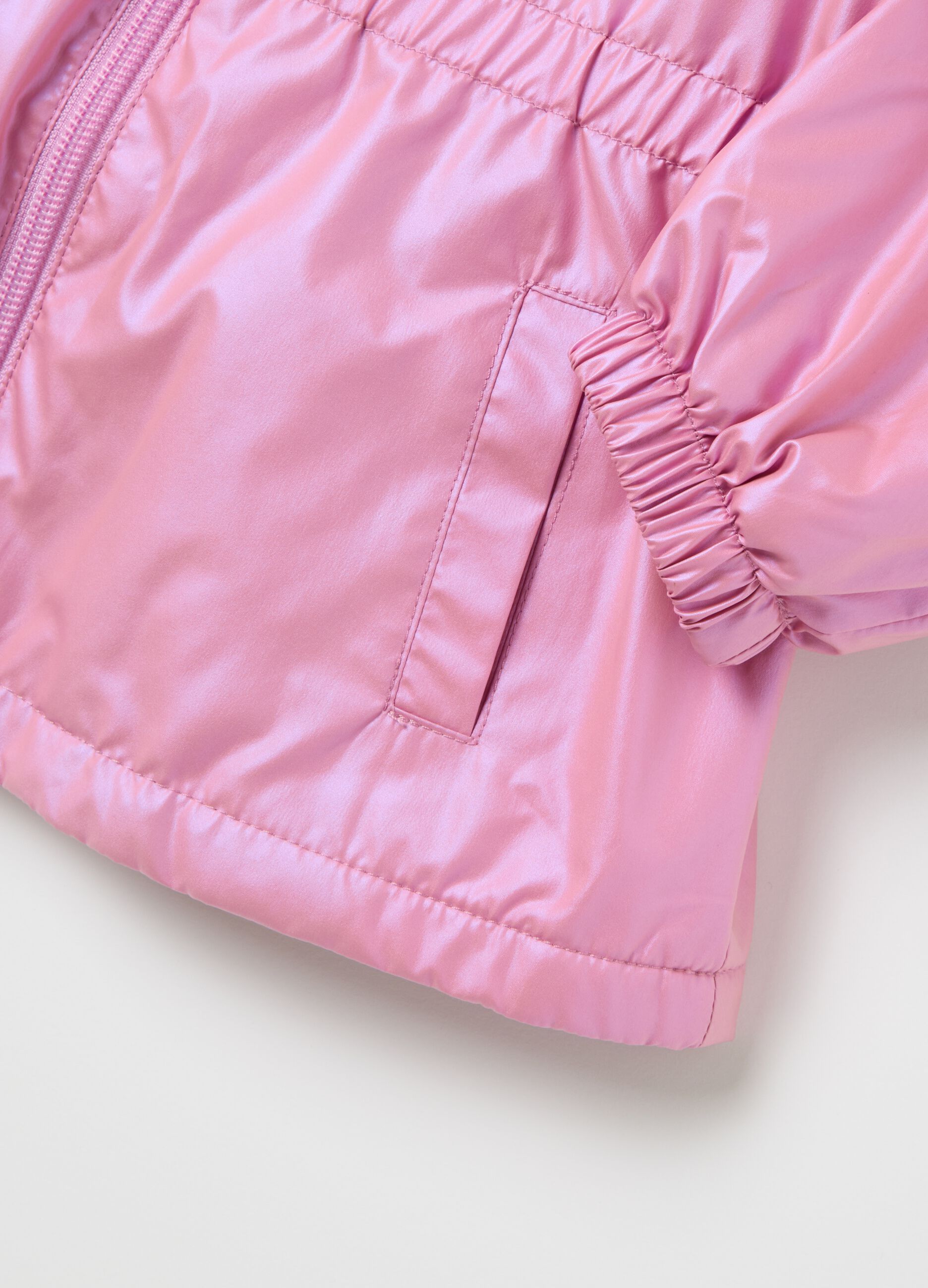 Girls' Pink Regular Fit Jacket