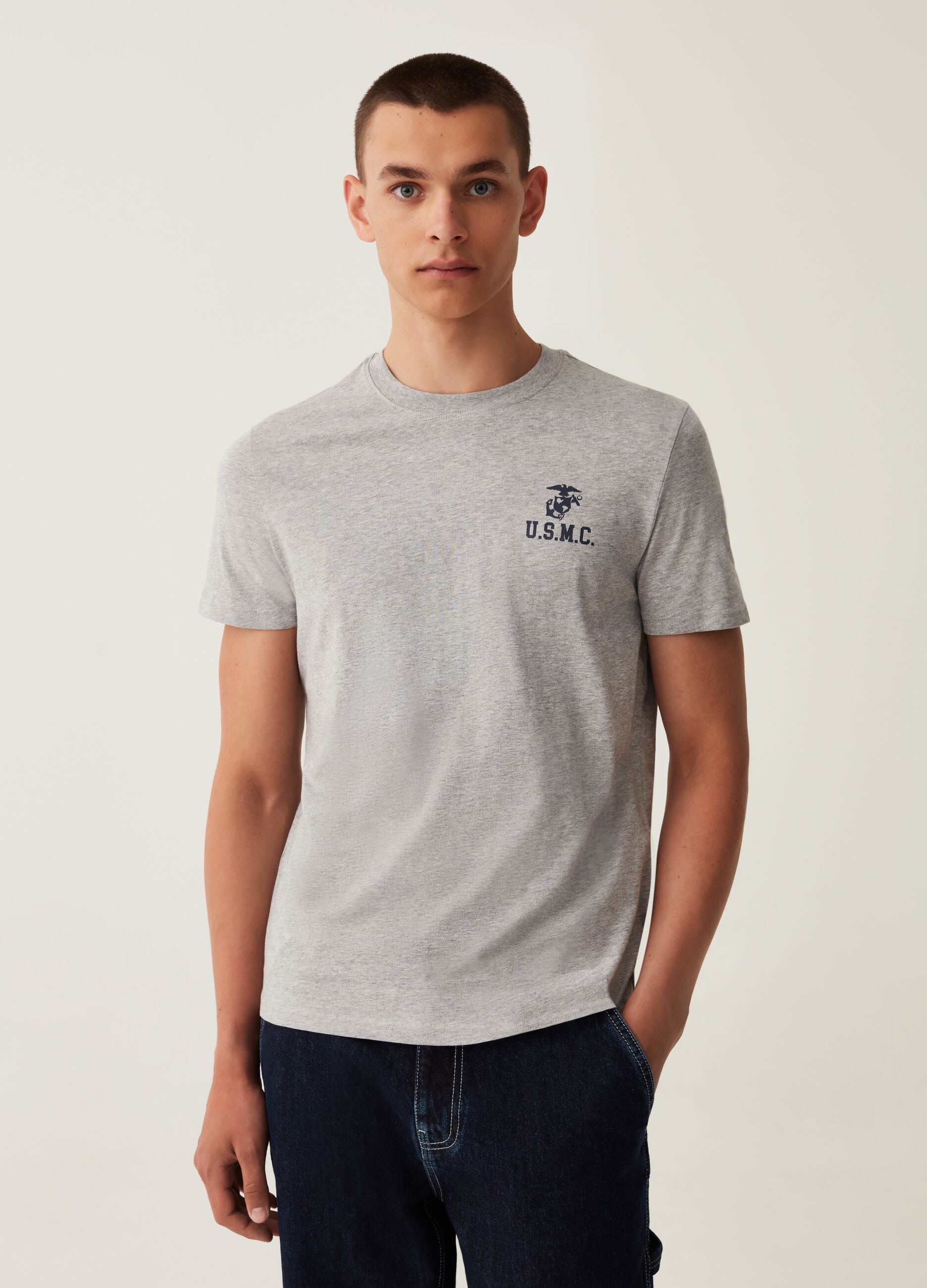 T-shirt girocollo con stampa