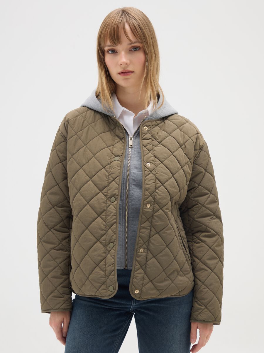 Green Regular Fit Husky Jacket_0