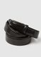 Black genuine leather belt_2