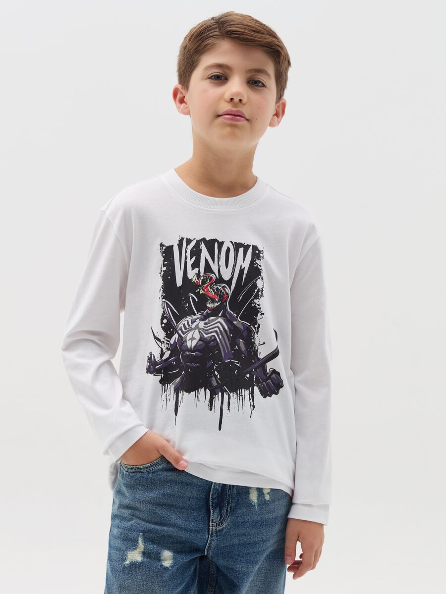 T-shirt a maniche lunghe con stampa Venom_0
