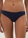 Blue regular fit stretch cotton Brazilian briefs_1