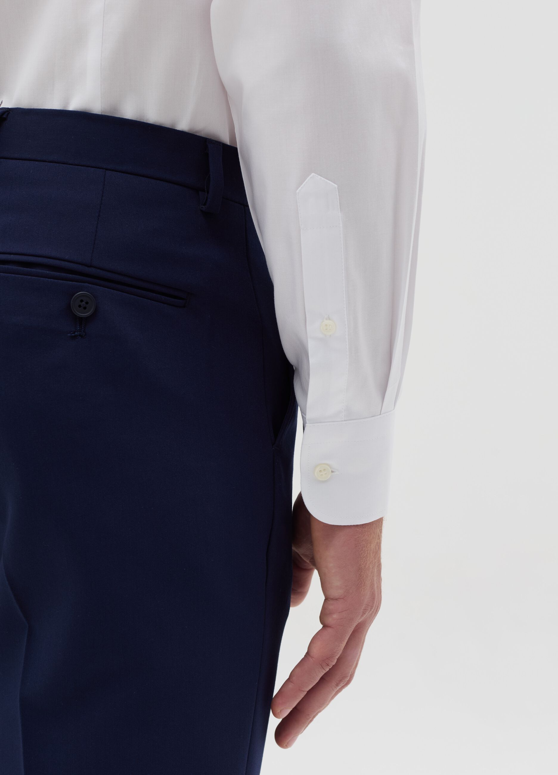Camicia slim in cotone button-down