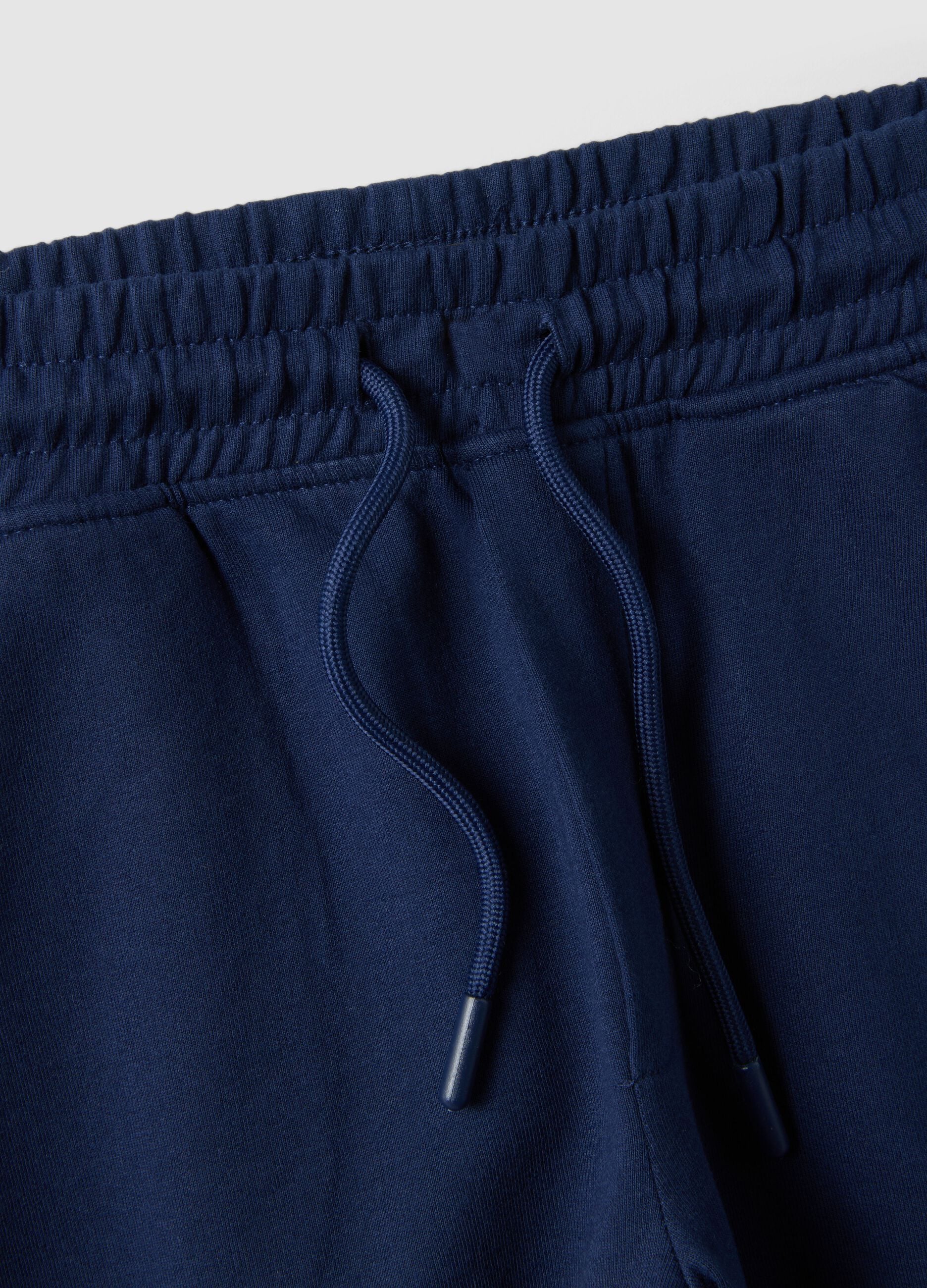 Boys' pure cotton blue shorts regular fit