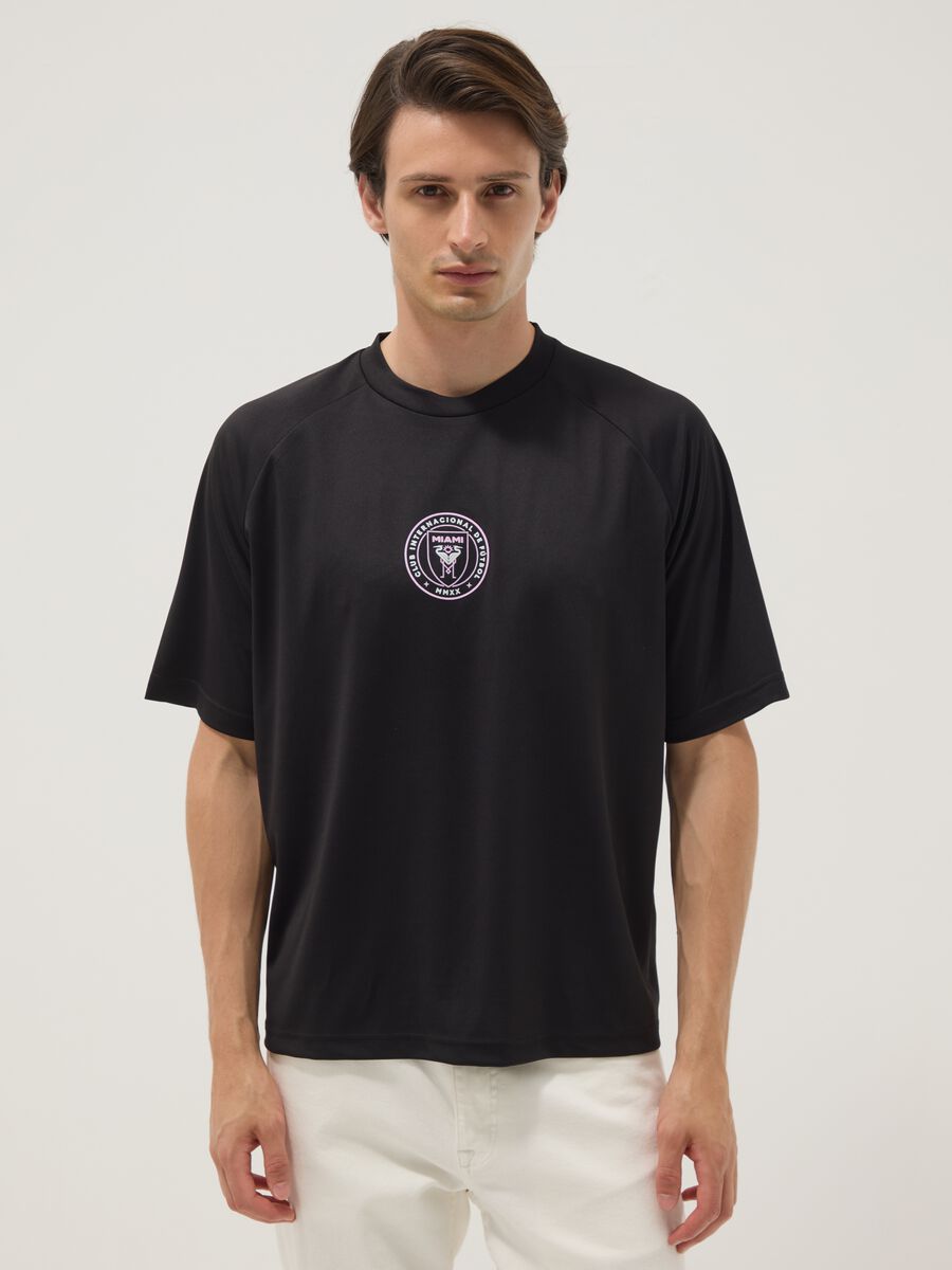 Black Inter Miami CF print T-shirt_0