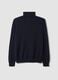 Blue pure cashmere roll-neck jumper, regular fit_2