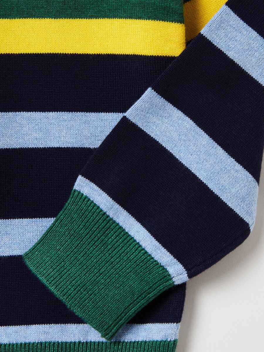 Pullover in maglia a righe_2