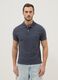 Blue slim fit short-sleeve polo in pure cotton_2