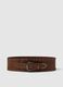 Brown belt with studs_0