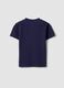 Blue pure cotton kids&rsquo; T-shirt with oversized fit_1