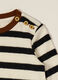 Black and White Striped Long Sleeve Shirt_2